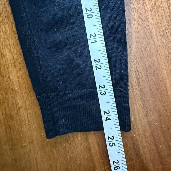 Leo & Ugo Black Back Ruffle Detail Button/Snap Front Cardigan Front Pockets Sz 4 - Picture 13 of 13